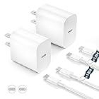 【秘密クーポン】Type-C充電器 20 急速充電器 PSE認証済み 【ACアダプター*2個 ＆ 1.8M USB-C ケーブル*2本付き】が激安特価のイメージ